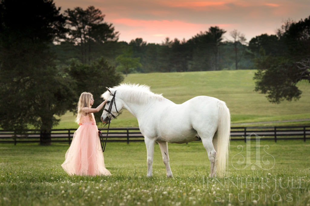 The love between a girl and her pony.